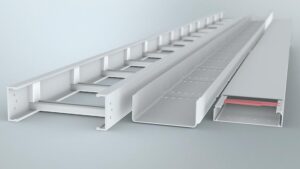 Laying cables and wires in cable trays and ducts
